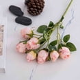 thumbnail image 4 of Artificial Flower Branch 21" Fake Silk Plant for Home Vase Wedding Hotel Decor Table Centerpiece,Pink, 4 of 9