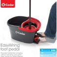 thumbnail image 3 of O-Cedar Easywring Microfiber Spin Mop & Bucket Floor Cleaning System with 1 Extra Refill, 3 of 7