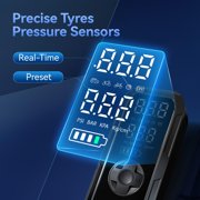Cordless Portable Tire Inflator, 150 Psi Digital Pressure Gauge, 4500mAh Long Range Battery, Air Compressor for Car Tires with Automatic Shutoff, Emergency LED Light, Compact Automotive Pump