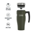 thumbnail image 5 of Thermos Stainless King Vacuum-Insulated Travel Mug with Handle - 16oz, Matte Army Green- Thermos Tumbler for Hot & Cold Drinks - Leak & Sweat-Proof Stainless Steel Coffee Mug with Lid for Commuting, 5 of 11