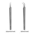 thumbnail image 2 of High Precision Super Fine Straight Stainless Steel Fingerprint Tweezer Pointed, 2 of 3
