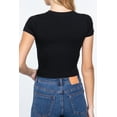 thumbnail image 4 of Women's Casual Crew Neck Crop Top ? Short Sleeve T-Shirt Design, 4 of 4