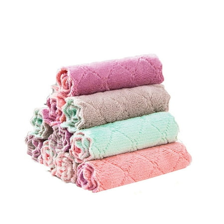 

4Pcs Super Absorbent Microfiber Kitchen Dish Cloth High-efficiency Tableware Household Cleaning Towel Kitchen Tools Gadgets