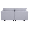 thumbnail image 5 of Naomi Home Elizabeth Modern DIY Collection-Fabric:Linen,Finish:Gray,Style:Loveseat with Ottoman, 5 of 13