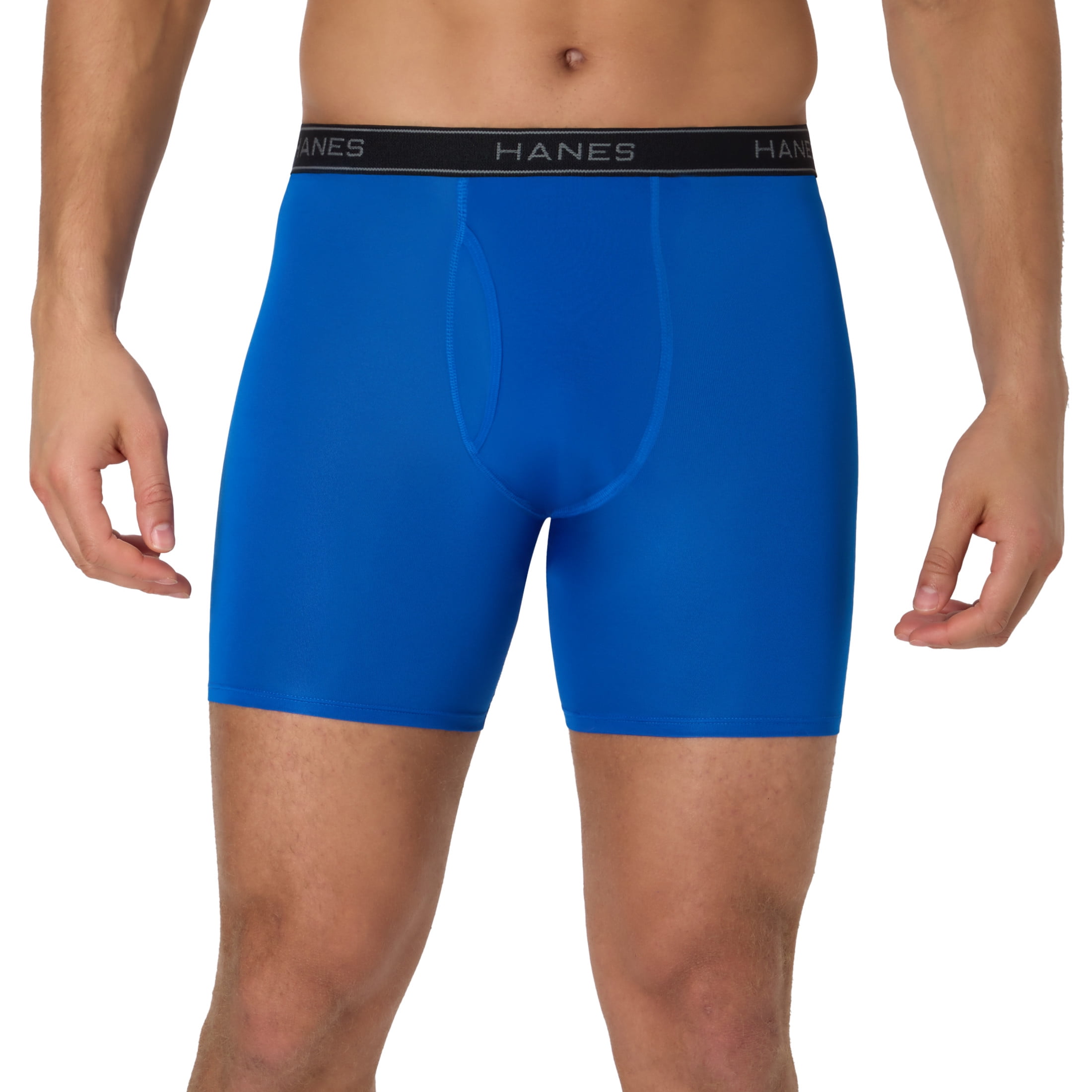 Hanes Mens Underwear Boxer Briefs, 3-Pack, Performance Stretch Boxer Brief Underwear for Men
