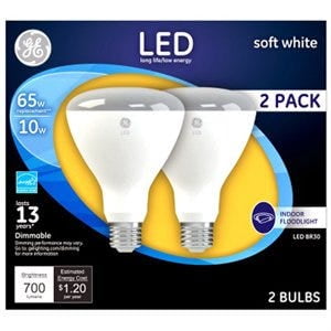 delikat definitive passage GE LED Flood Light Bulbs, Indoor, Soft White, 700 Lumens, 10-Watts, 2-Pk. 1  Pack - Walmart.com