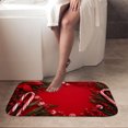 thumbnail image 4 of 1pc Christmas Decorations Absorbent Non-Slip Bathroom Thickened Flannel Rug Decor,Soft,Quick Drying,Suitable For Indoor/outdoor Use,Bathrooms,Bedrooms,Kitchens,Terrace,Laundry Rooms,16"x24", 4 of 9