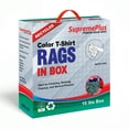 thumbnail image 2 of SupremePlus Color Knit T-Shirt Cleaning Rags 600 lbs Pallet-60x10 lbs Compressed Boxes Cotton Dust Cloths Value Pack, Multicolor, 5400 Count, 60 Pack, 2 of 9