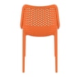 thumbnail image 5 of Luxury Commercial Living 32.25" Orange Stackable Outdoor Patio Dining Chair, 5 of 7