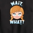 thumbnail image 3 of Disney Emoji - Wait What Anna - Toddler And Youth Crewneck Fleece Sweatshirt, 3 of 5