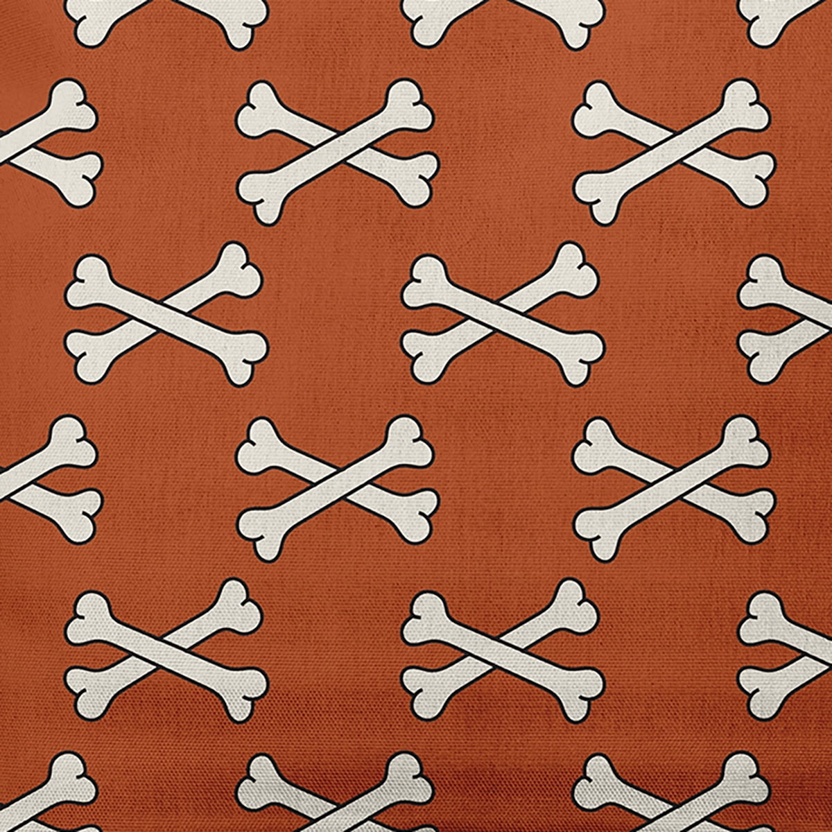 Simply Daisy 16" x 16" Cross Bones Decorative Throw Pillow, Sienna