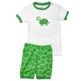 thumbnail image 1 of Leveret "Turtle" Shorts 2 Piece Pajama 100% Cotton (Size 2-10 Years), 1 of 2