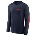 thumbnail image 2 of Men's Nike Navy New England Patriots All Out Long Sleeve T-Shirt, 2 of 3