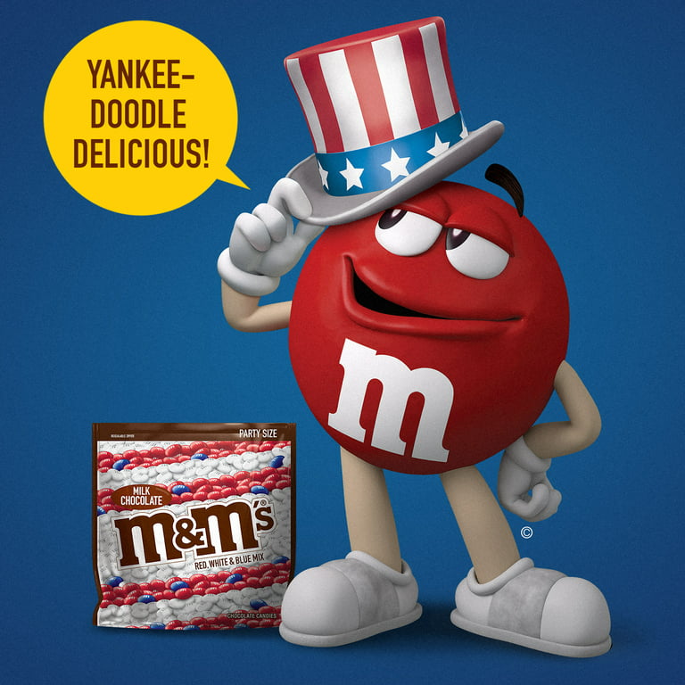 Save on M&M's Milk Chocolate Candies Red White & Blue Share Size