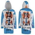 thumbnail image 3 of Happy Father's Day Best Cavalier King Charles Spaniel Cool Dad Ever All Over Print 3D Hooded Duffle Toggle Coat Dog Lover Gifts - 12007, 3 of 6