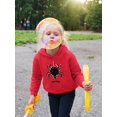 thumbnail image 2 of Cute Spooky Spider Hoodie Toddler -Image by Shutterstock,  5 Toddler, 2 of 4