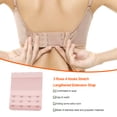 thumbnail image 3 of pitrice Extension Strap Bra Extenders Breathable 3 Rows 4 Hooks Adjustable Brassiere Accessories Clips Replacement Intimates light shrimp red, 3 of 6