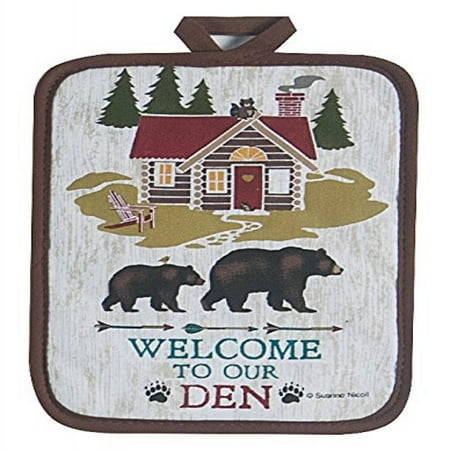 Kayo Designs - Kay Dee Designs R3002 Welcome To The Den Lodge Potholder