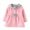 Pink, variant on Girls Winter Coat, Girls Jacket, Hooded Long Sleeve Relaxed Fit Trench Coat with Pom Pom Closure for Casual Wear Red 6-9 Months