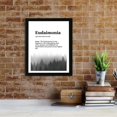 thumbnail image 4 of Designs ByLITA Eudaimonia Dictionary Definition Forest Design, 11 x 14 Wooden Wall Print (Framed) | Inspirational Modern Art Decoration, 4 of 7