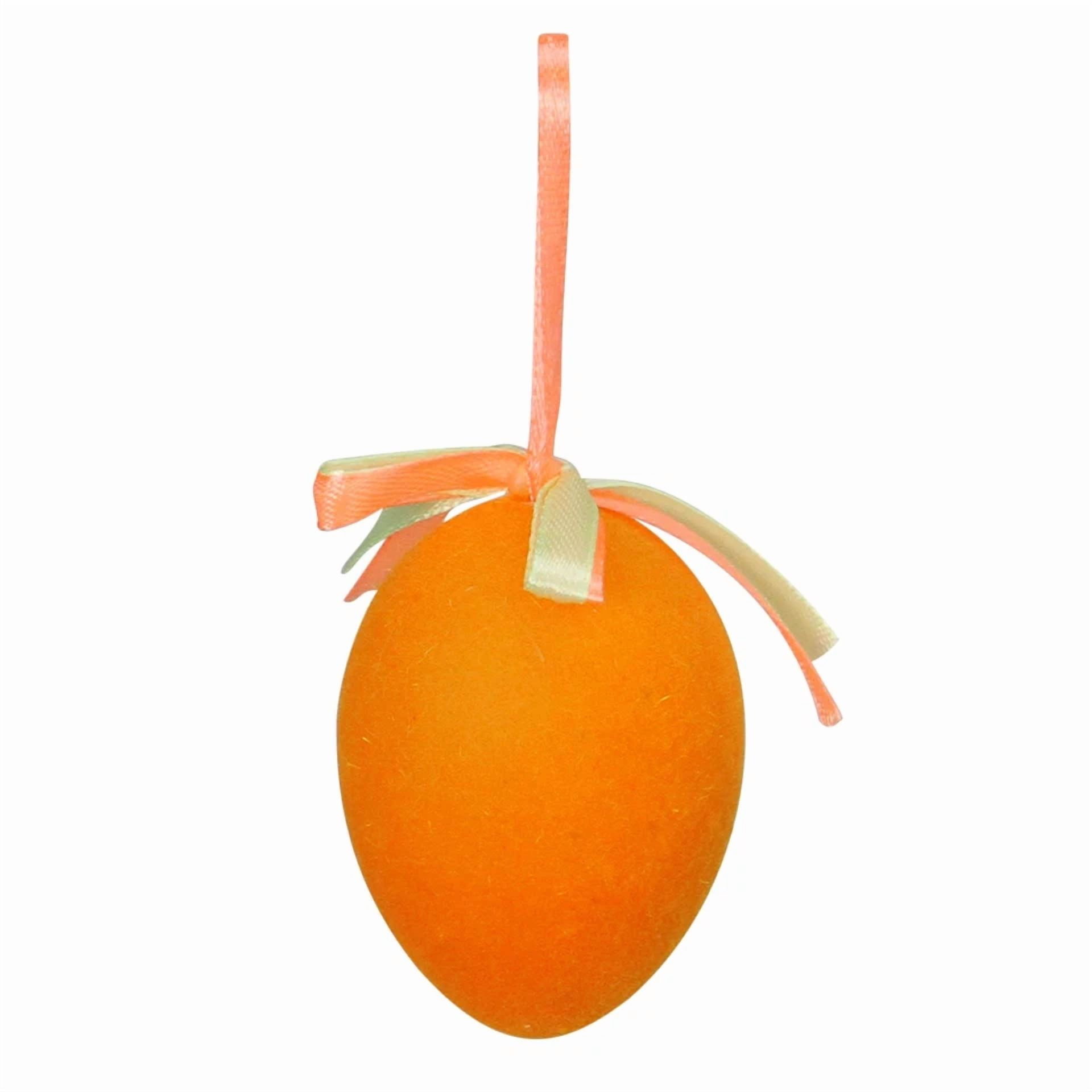 KNACK - Northlight Set Of 12 Orange, Green And Yellow Spring Easter Egg Ornaments 2.5"