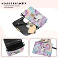 thumbnail image 4 of Pzuqiu Cat Leather Cross Body Bag Fashion Exquisite Women Leather Crossbody Bag with Chain Lightness Functional Quilted Crossbody Purse for Women for Daily Use, 4 of 7