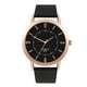 thumbnail image 1 of Reloj de pulsera de cuarzo con estilo, esfera redonda, de PU, unisex, a la moda, decoración (negro), 1 of 8