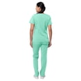 thumbnail image 2 of Adar Pro Breakthrough Plus Scrub Set For Women - Enhanced V-Neck Top & Multi Pocket Pants - 4400 - Aqua - 3X, 2 of 7