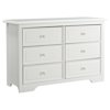 Graco Brooklyn 6 Drawer Double Dresser White