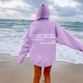 thumbnail image 4 of Wamejoo Dear Person Behind Me' Sweatshirt, You are Enough Hoodie, Graphic Sweatshirts Pullover Hoodie (Purple, XL), 4 of 6
