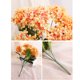 thumbnail image 2 of Ramo de flores de simulación de flores de hortensias artificiales para decoración del hogar (naranja), 2 of 5