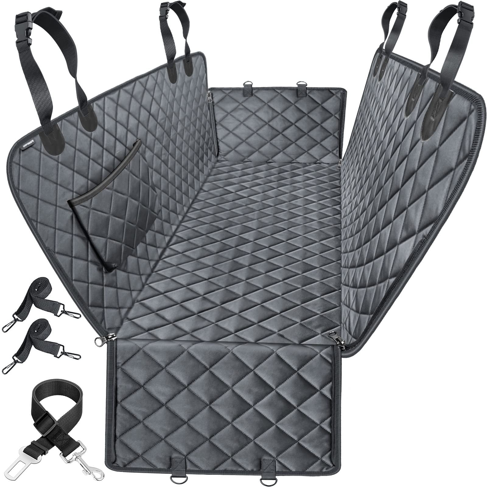 100 Waterproof Dog Seat Cover for Cars Trucks SUVs Heavy Duty Scratch Proof Nonslip Hammock Durable Soft Pet Back Seat Covers