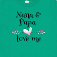 thumbnail image 4 of Inktastic Nana and Papa Love Me Heart Grandchild Boys or Girls Baby T-Shirt, 4 of 5