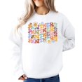 thumbnail image 3 of Panthers Sweatshirt for Women, Teens & Youth Retro Colorful Football Sweater White Sweatshirt Adult Large, 3 of 4