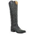 thumbnail image 2 of Women's Stetson Blair Knee High Boots Snip Toe Handcrafted Black, 2 of 2