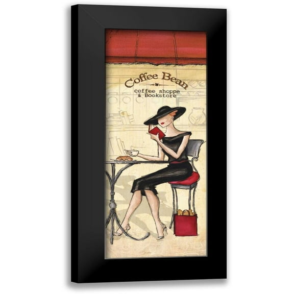 Laliberte, Andrea 8x14 Black Modern Framed Museum Art Print Titled - Cafe