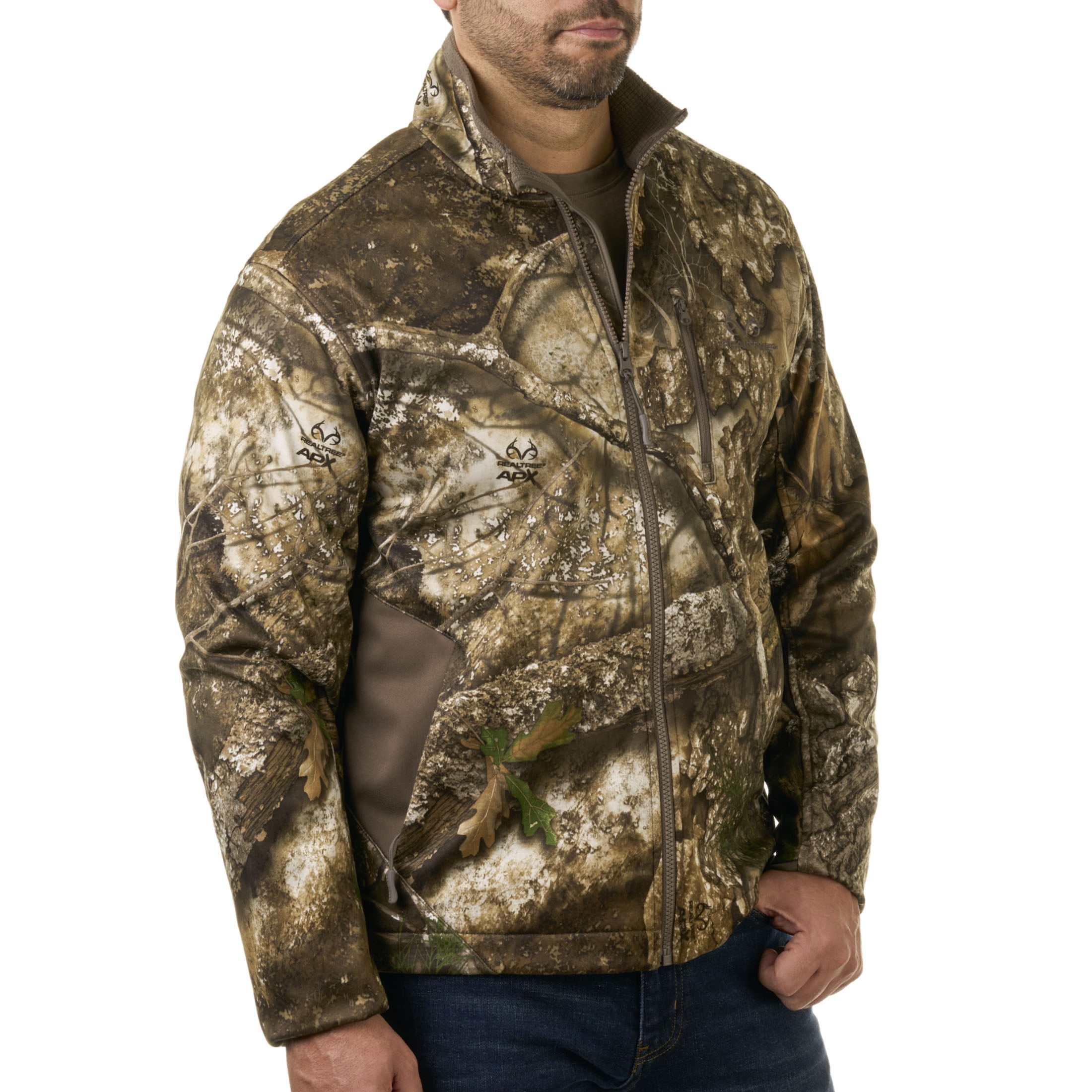 Realtree APX Men's Chill Cutter Softshell Hunting Jacket, Sizes S