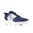 thumbnail image 4 of New Balance Mens Fresh Foam X 3000v6 Low Metal Baseball Cleats Navy/White 7, 4 of 5
