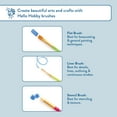 thumbnail image 5 of Hello Hobby 10 Piece Painting and Stenciling Variety Synthetic Paint Brush Set, 5 of 9