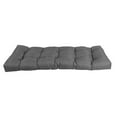 thumbnail image 3 of 51-inch by 19-inch Tufted Solid Outdoor Spun Polyester Loveseat Cushion Grey-Color, 3 of 3