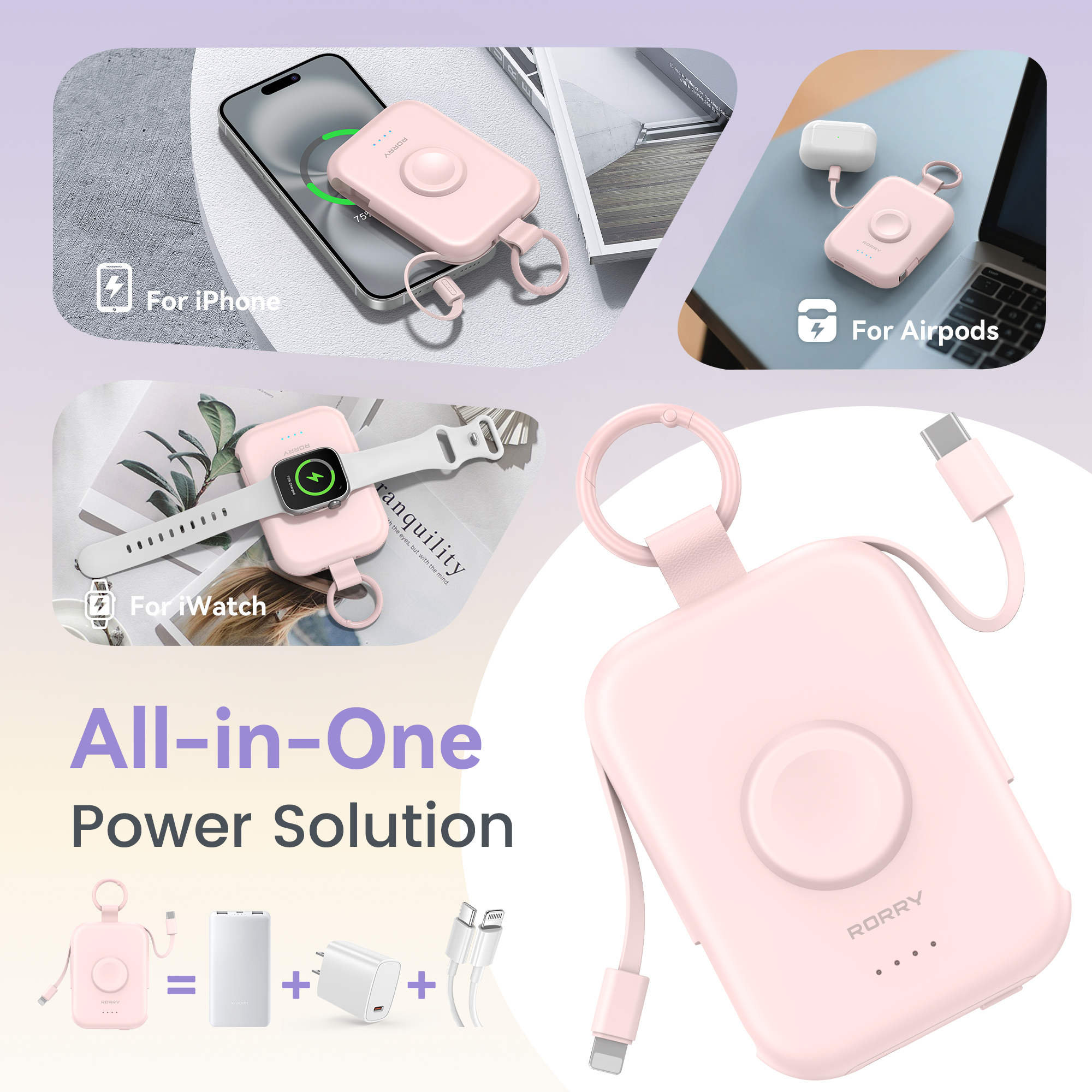 RORRY CharmGo 5000mAh Portable Charger for Apple Watch photo 2