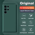 thumbnail image 2 of Funda de silicona líquida Original de lujo para Samsung Galaxy S23 S20 S21 S22 Ultra S10 Plus Fe A54 A53 A52 A51 A33 A32 A71, 2 of 4