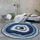 thumbnail image 5 of Xihbxyly Alfombra Redonda de Poliéster Lavable, Antideslizante, Ideal para Interiores y Exteriores, Ideal para Sala de Estar, Estudio y Balcón, Fácil de Limpiar, 100 Cm., 5 of 7