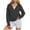 Dark Gray Hoodies for Women, variant on FNFHFY Zip Up Hoodies for Women Casual Crop Drawstring Hoodie Long Sleeve Solid Hooded Sweatshirts Athletic Workout Top with Thumb Hole