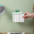thumbnail image 2 of Cesta de almacenamiento colgante para toallas de baño, cesta colgante para colgar en la pared, portavasos y champú, 3 piezas, 2 of 5