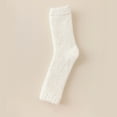 thumbnail image 2 of Babcutegg Womens Socks Absorb Sweat Long Length Tight Fitting Lightweight Footwear for Women White Size Free Size, 2 of 6