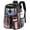 Black, variant on Large Clear Backpack Heavy Duty Stadium Approved See Through Backpack Waterproof Transparent Backpacks Clear Book Bag with Reinforced Strap for School Work Travel, Black Daisy