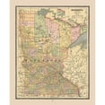 thumbnail image 3 of Cram 20x24 Black Modern Framed Museum Art Print Titled - Minnesota, United States - Cram 1888, 3 of 5