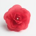 thumbnail image 3 of 10 Pcs de Flores Artificial Flores Artesanales Accesorios para Diadema Älbum de fotografía rojo Macarena Cabeza de flor rosa seda, 3 of 8