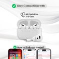 thumbnail image 2 of Entronix Silicone Case for AirPods Pro 3, Slim Protective Cover with Carabiner, White, 2 of 7